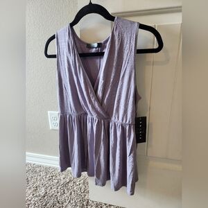 Lavender Sleeveless Women's Top